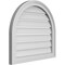 Ekena Millwork Round Top Surface Mount PVC Gable Vent: Functional, w/ 2"W x 1-1/2"P Brickmould Frame, 24"W x 22"H GVPRT24X2202SF - alternate 4